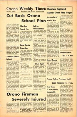 Orono Weekly Times, 11 Jan 1968