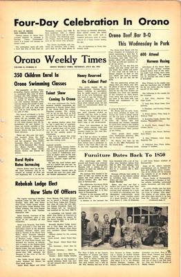 Orono Weekly Times, 4 Jul 1968