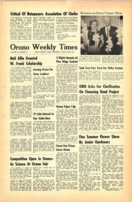 Orono Weekly Times, 29 Aug 1968