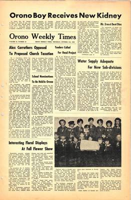 Orono Weekly Times, 31 Oct 1968