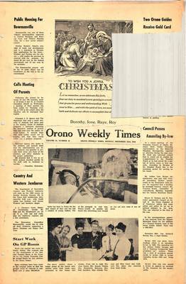 Orono Weekly Times, 23 Dec 1968