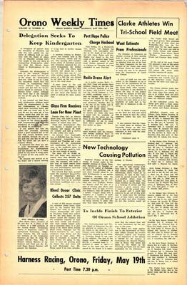 Orono Weekly Times, 15 May 1969