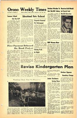 Orono Weekly Times, 29 May 1969