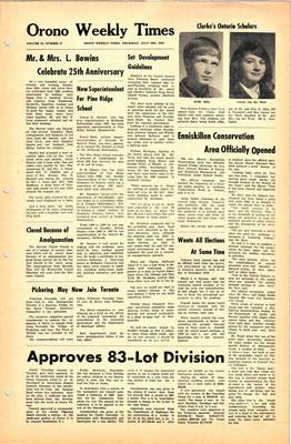 Orono Weekly Times, 10 Jul 1969