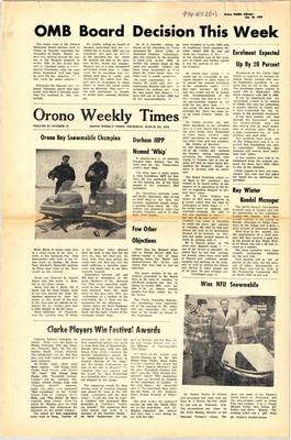 Orono Weekly Times, 5 Mar 1970