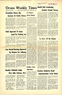 Orono Weekly Times, 22 Oct 1970