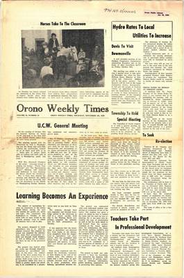 Orono Weekly Times, 5 Nov 1970