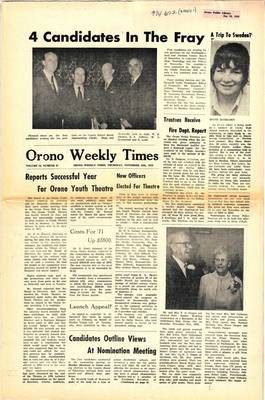 Orono Weekly Times, 26 Nov 1970