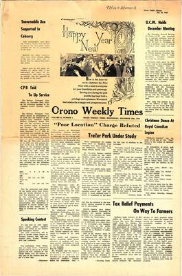 Orono Weekly Times, 30 Dec 1970