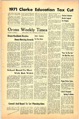 Orono Weekly Times, 17 Mar 1971