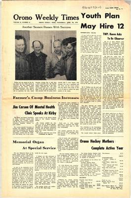 Orono Weekly Times, 7 Apr 1971