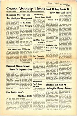 Orono Weekly Times, 17 Nov 1971