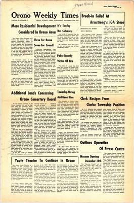 Orono Weekly Times, 24 Nov 1971