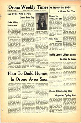 Orono Weekly Times, 24 May 1972