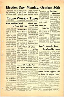 Orono Weekly Times, 25 Oct 1972