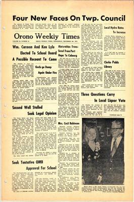 Orono Weekly Times, 6 Dec 1972