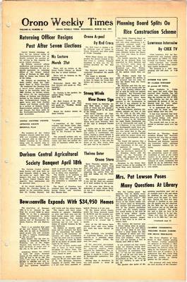 Orono Weekly Times, 21 Mar 1973