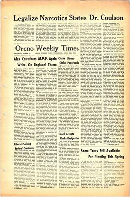 Orono Weekly Times, 11 Apr 1973