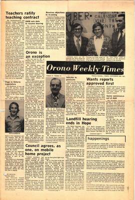 Orono Weekly Times, 28 Nov 1973