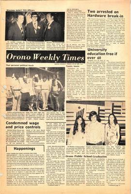 Orono Weekly Times, 26 Jun 1974