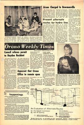 Orono Weekly Times, 9 Oct 1974