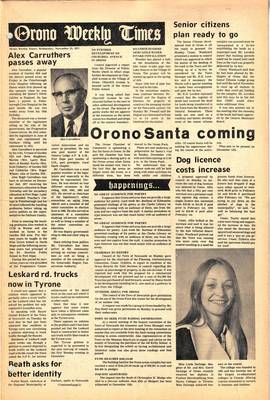 Orono Weekly Times, 23 Nov 1977