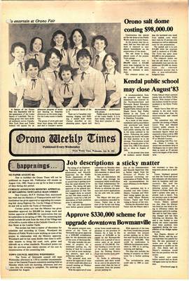 Orono Weekly Times, 28 Jul 1982