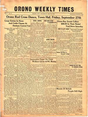 Orono Weekly Times, 26 Sep 1940