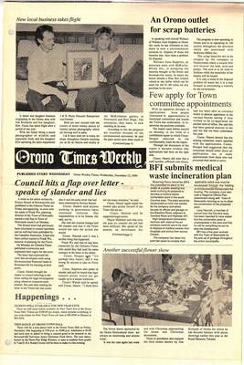 Orono Weekly Times, 12 Dec 1990