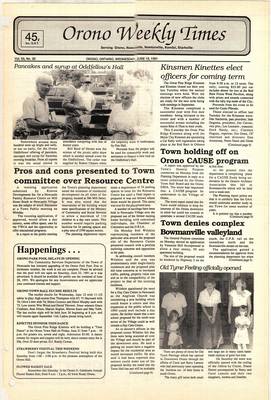 Orono Weekly Times, 19 Jun 1991