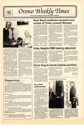 Orono Weekly Times, 2 Oct 1991