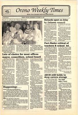 Orono Weekly Times, 16 Oct 1991