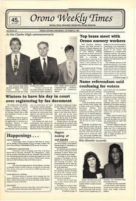 Orono Weekly Times, 23 Oct 1991