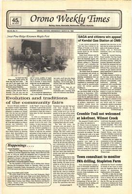 Orono Weekly Times, 24 Mar 1993