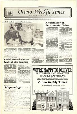 Orono Weekly Times, 22 Dec 1993