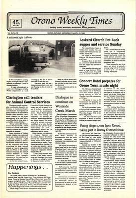 Orono Weekly Times, 22 Mar 1995