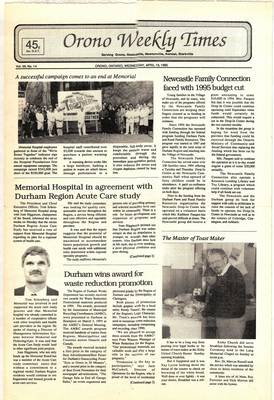 Orono Weekly Times, 19 Apr 1995