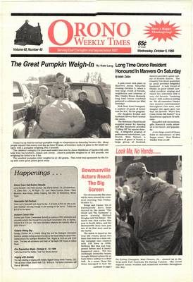 Orono Weekly Times, 9 Oct 1996