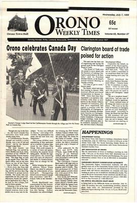 Orono Weekly Times, 7 Jul 1999