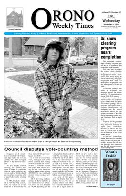 Orono Weekly Times, 4 Nov 2009