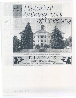 <b>“A historical walking tour of Cobourg"<b>