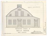 Scaled restoration drawing of Kelly House
