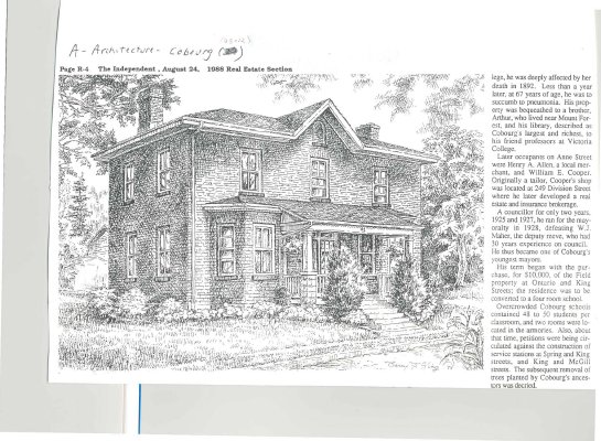 Article regarding 112 Anne Street residence.