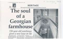 Article regarding the old warehouse for cottons and woollens on Tremaine St.