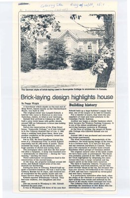 Article regarding the Checkerboard house, built by Leopold Kobald