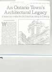 Article regarding Cobourg's architectural legacy