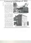 Article regarding Cobourg buildings of 1812