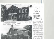 Article regarding a 1980 pamphlet compiled by LACAC listing 53 historical buildings in Cobourg