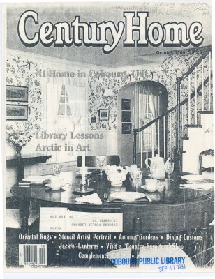 <b>Excerpt from Century Home magazine  called “Toast to a Town" - 1991<b>