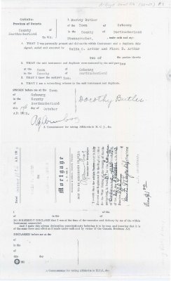 Mortgage papers between Colin C. Arthur to Edward A. Duncan